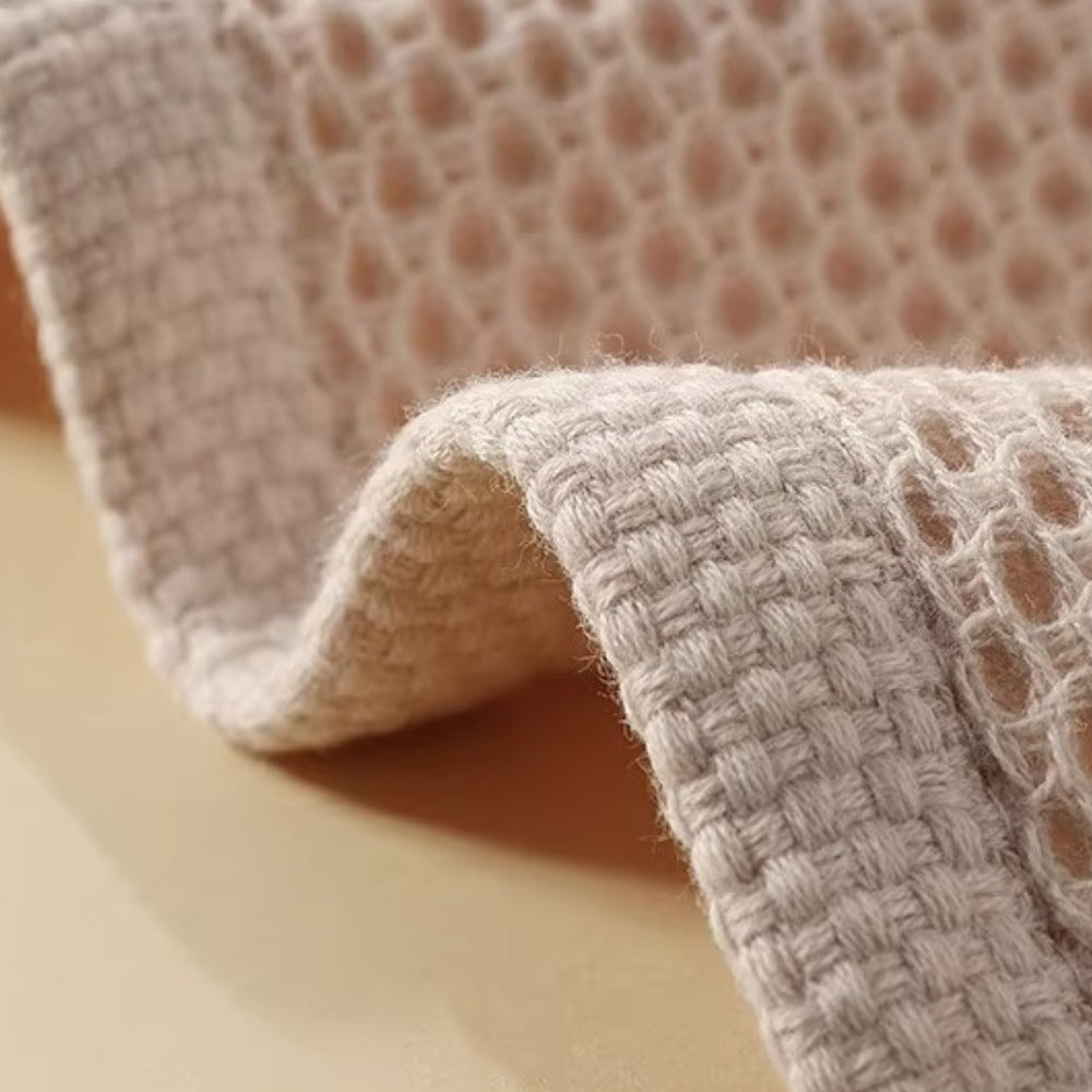 Waffle-Texture Kitchen Hand Towels