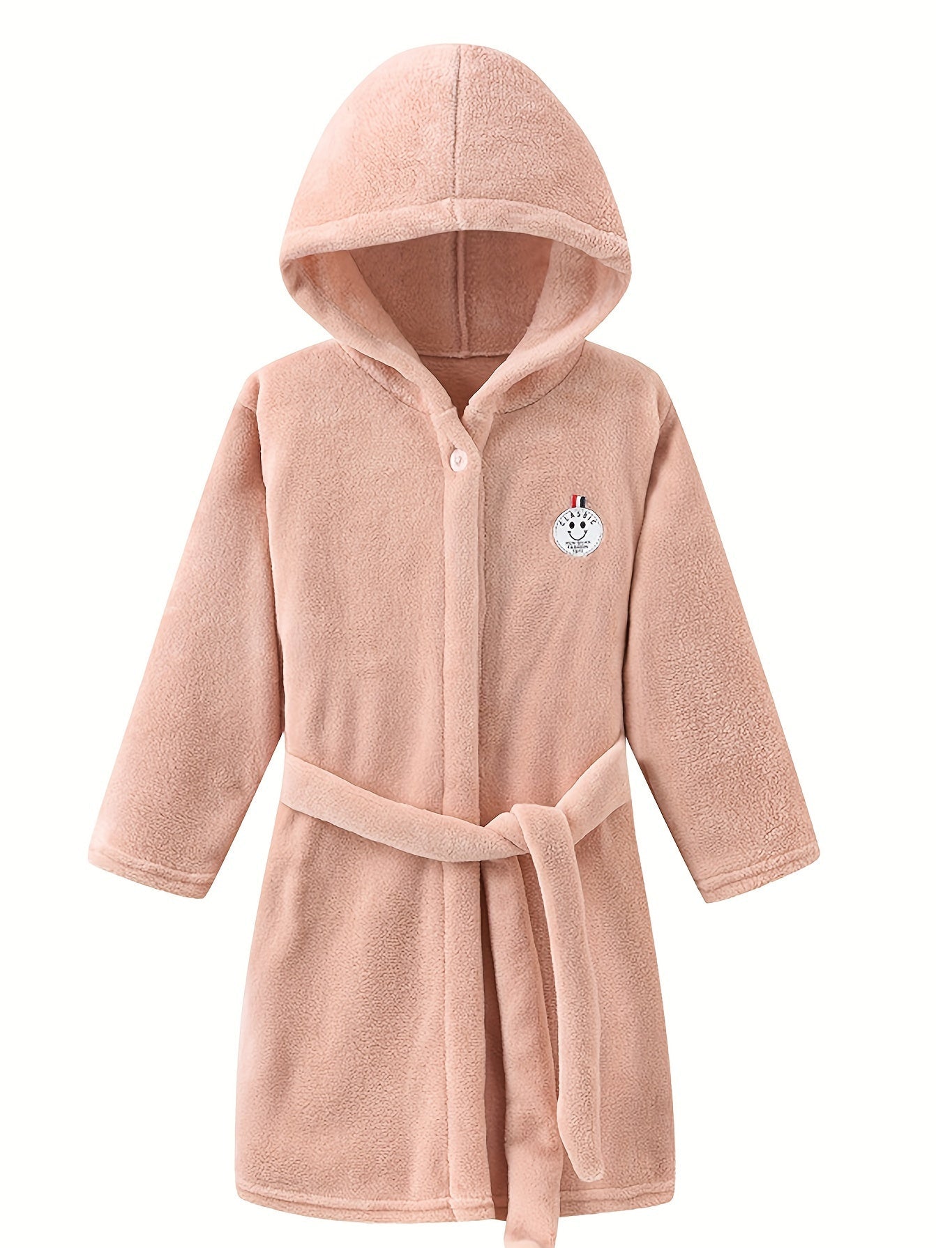 Kids Hooded Fleece Robe – Soft Warm Bathrobe for Boys & Girls