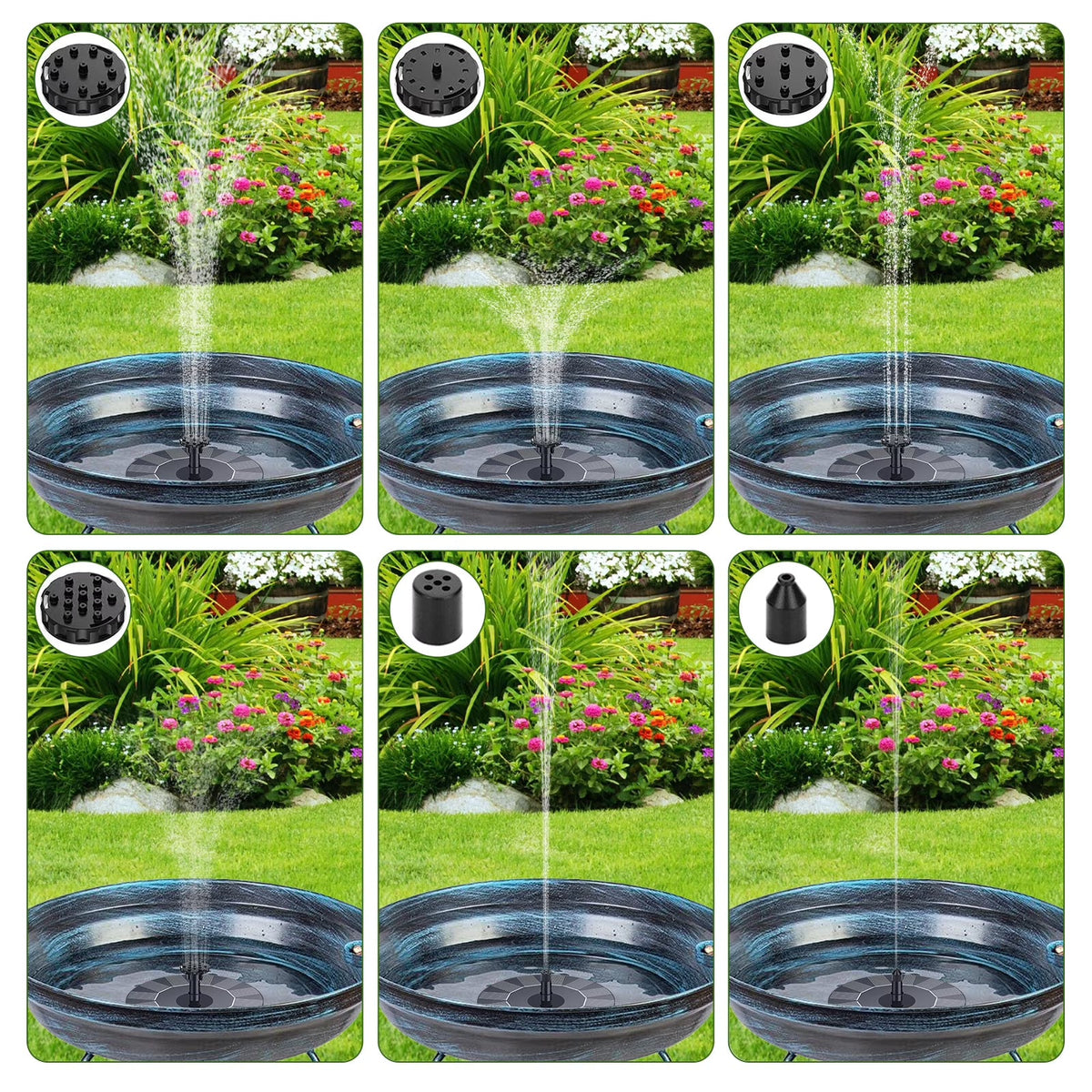 Solar Floating Fountain Pump - Eco Water Feature for Birdbaths