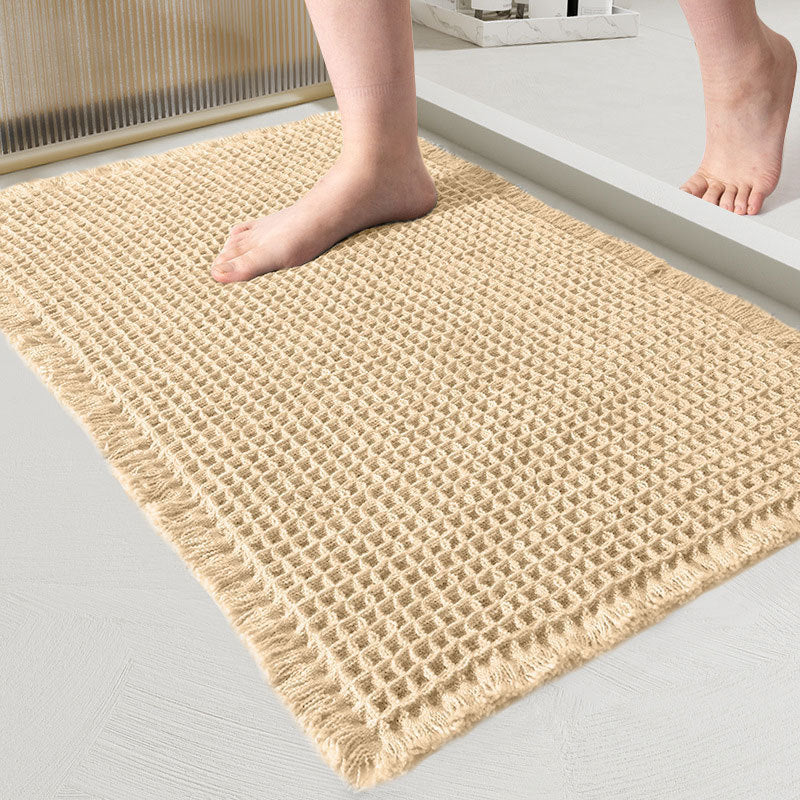 Quick-Dry Waffle Weave Bath Mat
