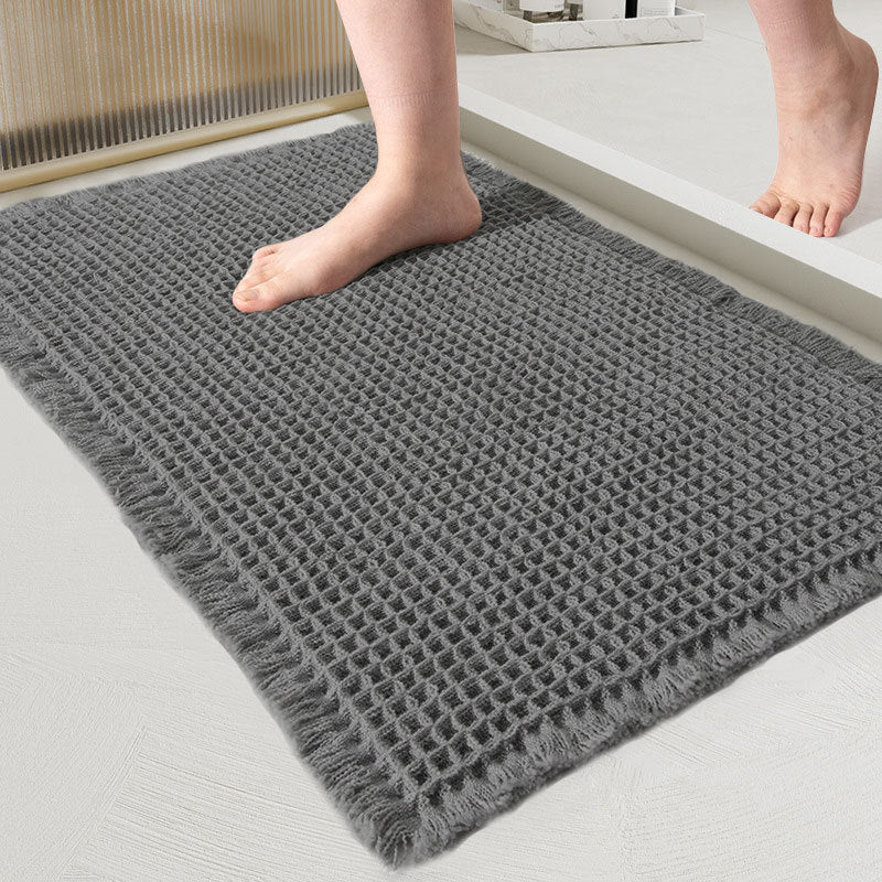 Quick-Dry Waffle Weave Bath Mat