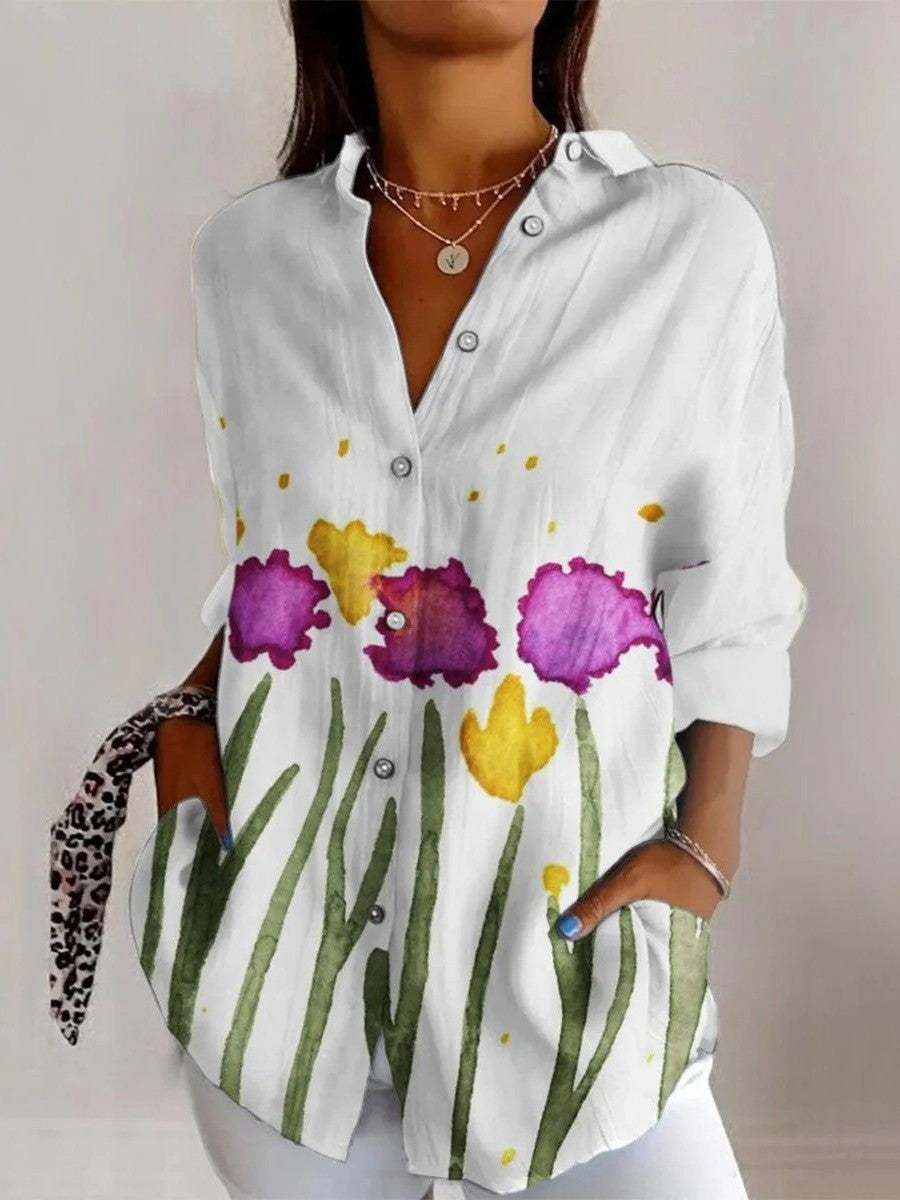 Lily – Women’s Summer Blouse, Lightweight Floral Top