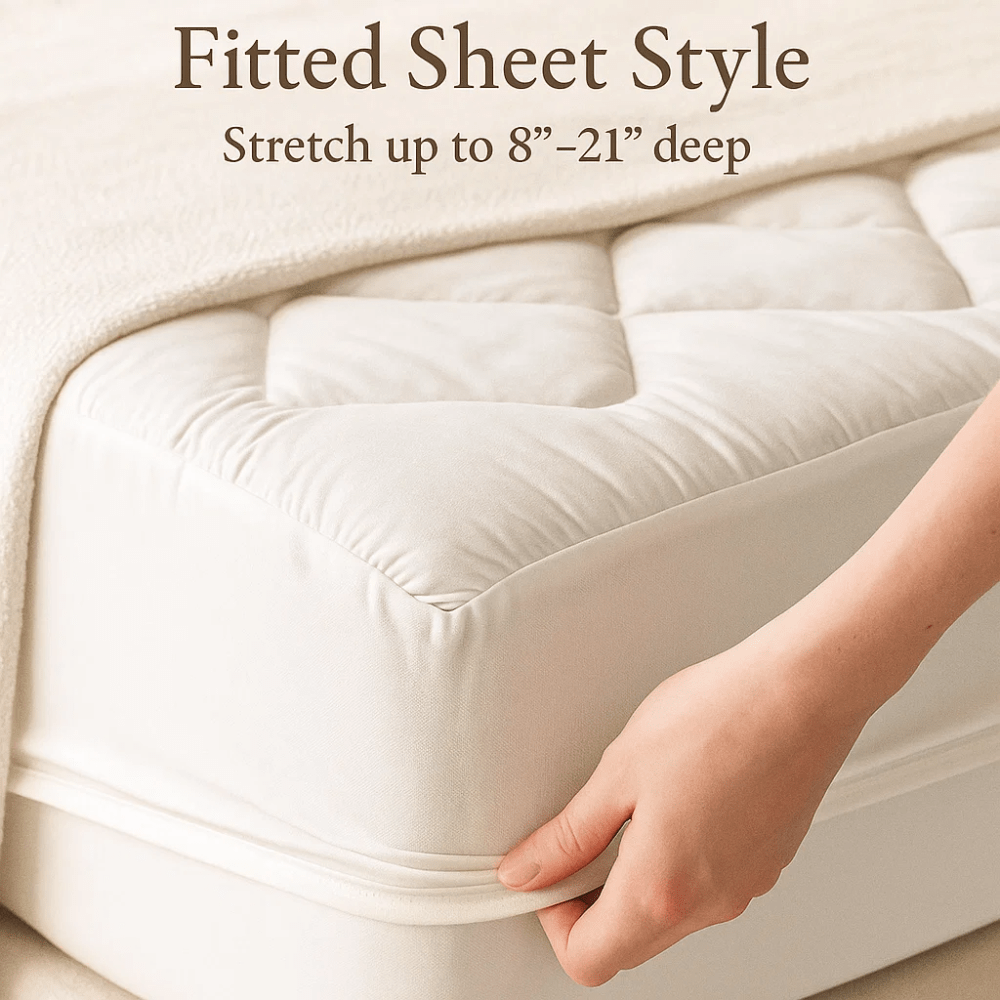 Cooling Mattress Topper with Deep-Pocket Fit
