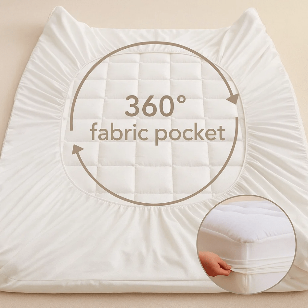 Cooling Mattress Topper with Deep-Pocket Fit
