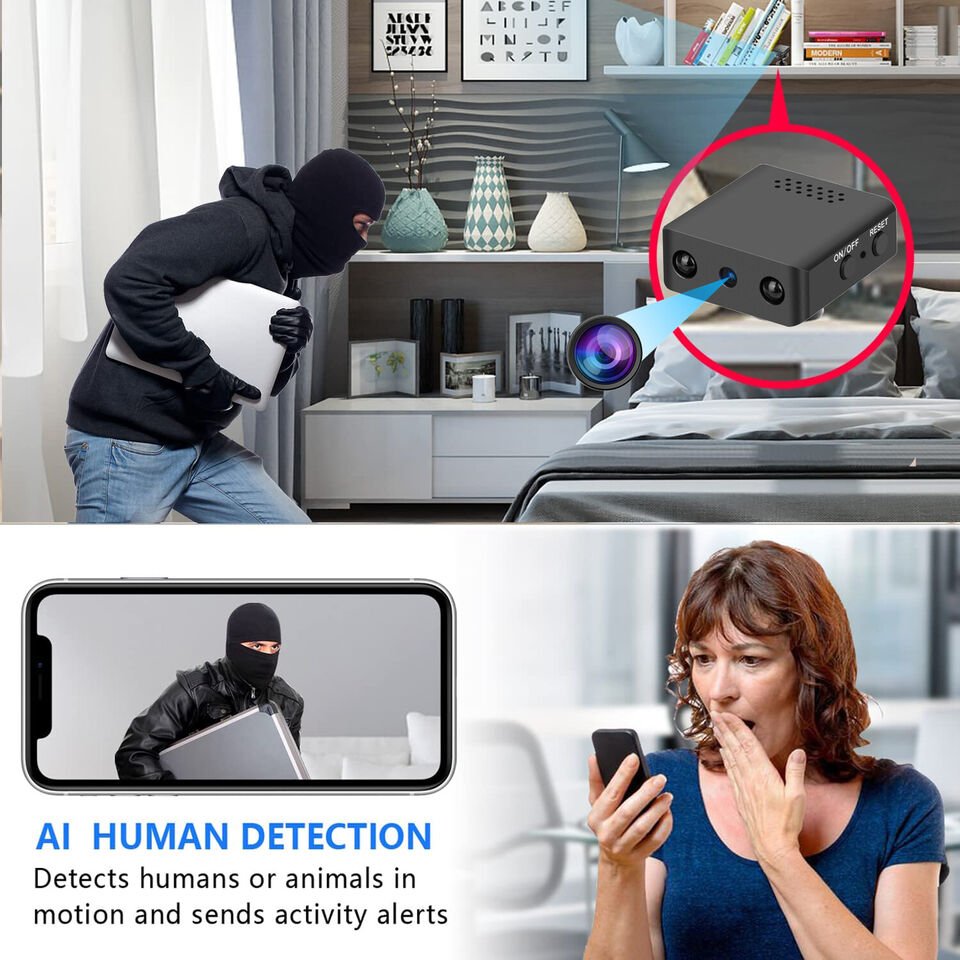 Compact HD WiFi Camera with Audio and Night Vision