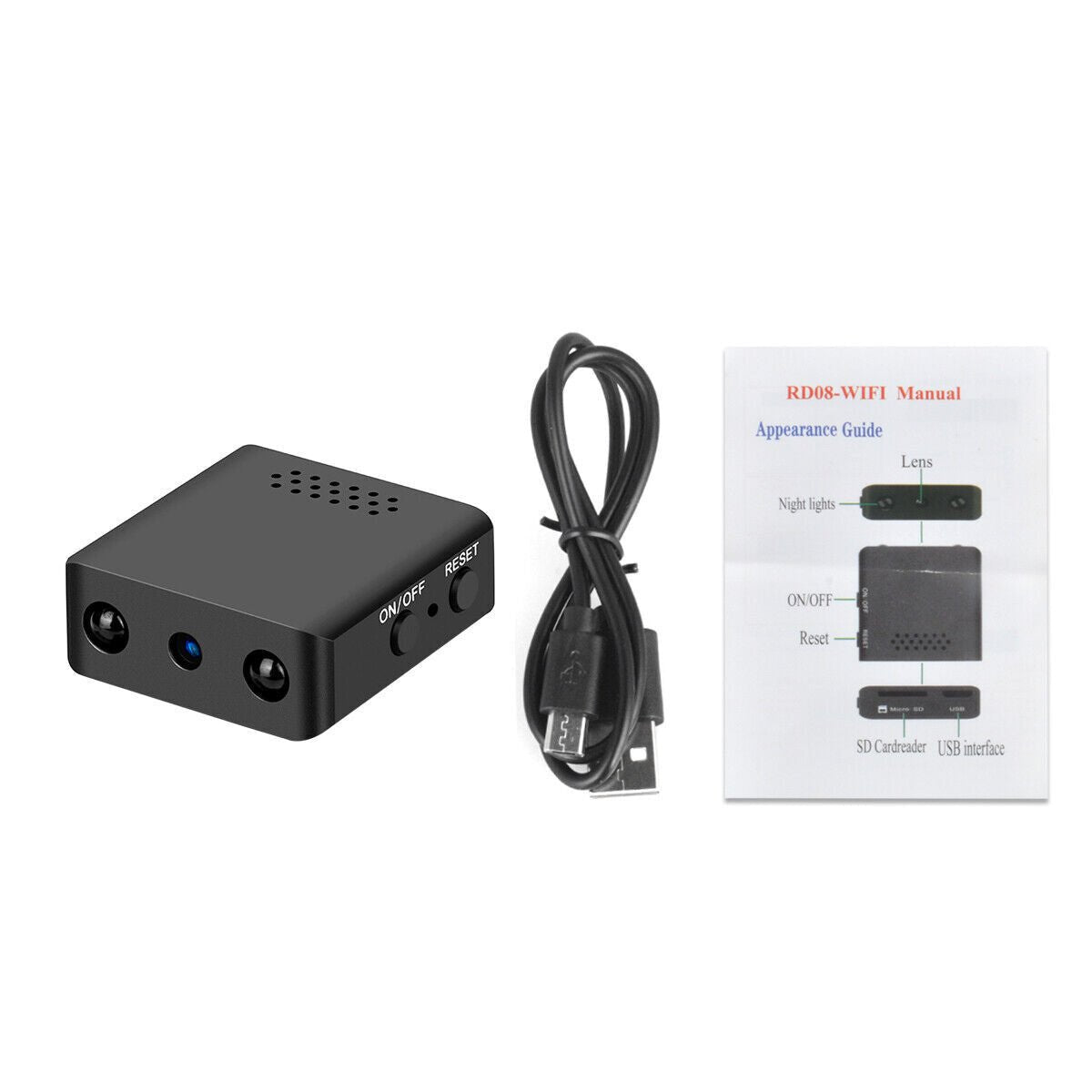 Compact HD WiFi Camera with Audio and Night Vision