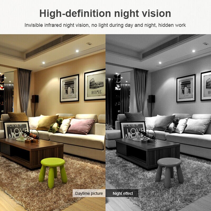 Compact HD WiFi Camera with Audio and Night Vision