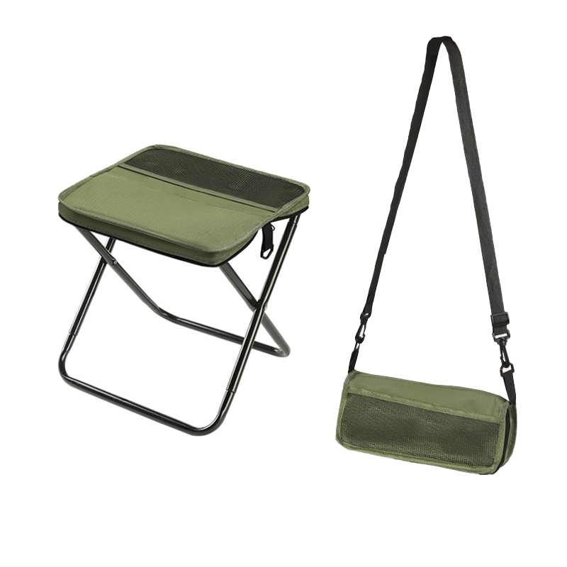 Foldable Camping Backpack Stool - Portable Heavy Duty Fishing Chair