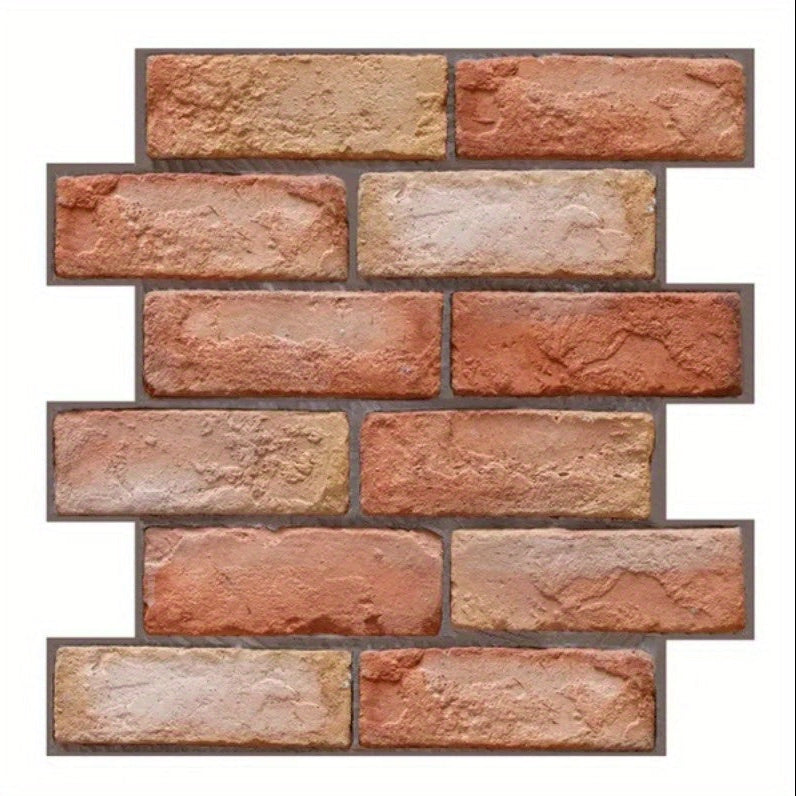 Self-Adhesive 3D Wall Panels – Brick & Wood Textured Peel and Stick