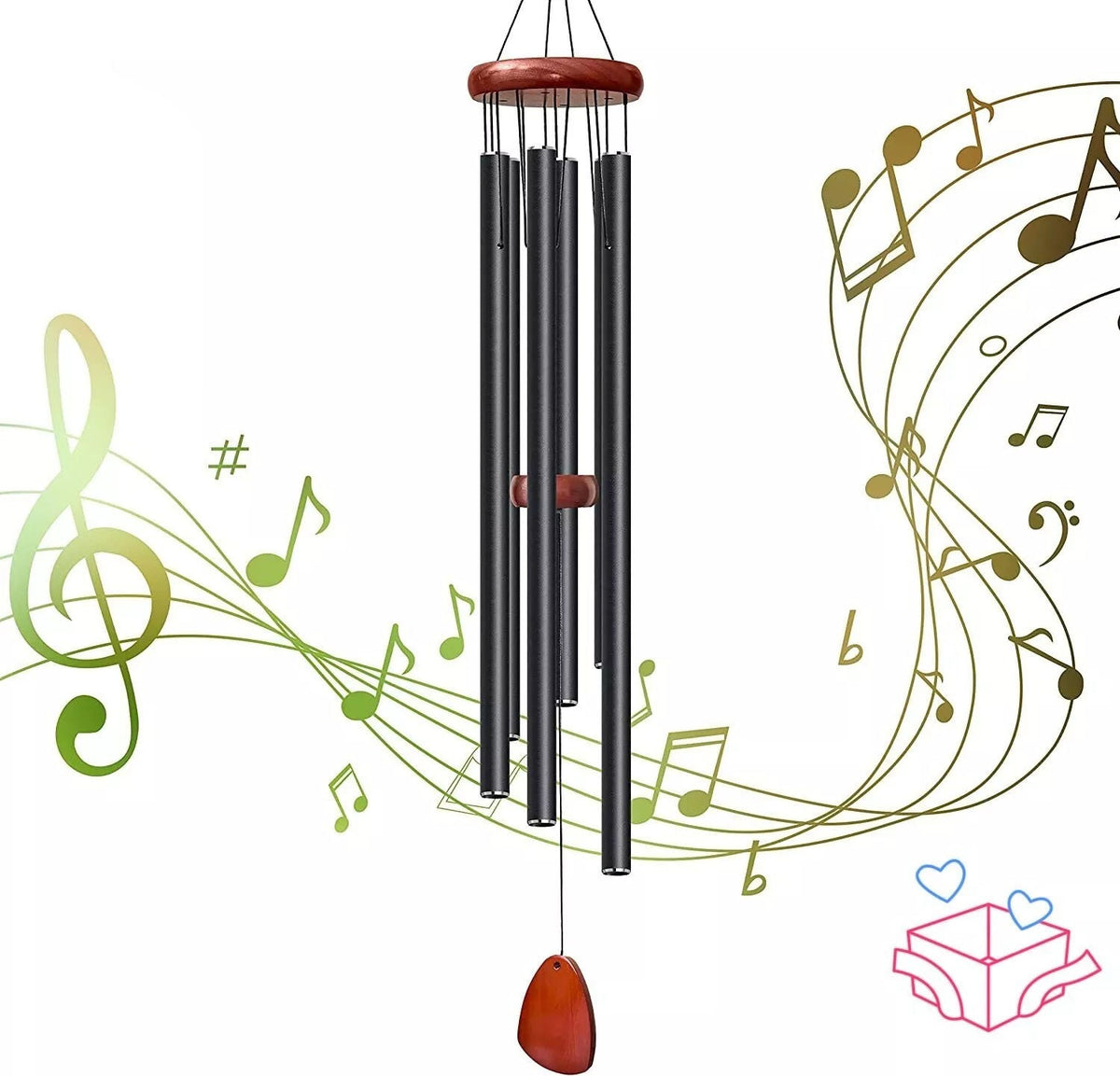 Deep Tone Aluminum Outdoor Wind Chimes
