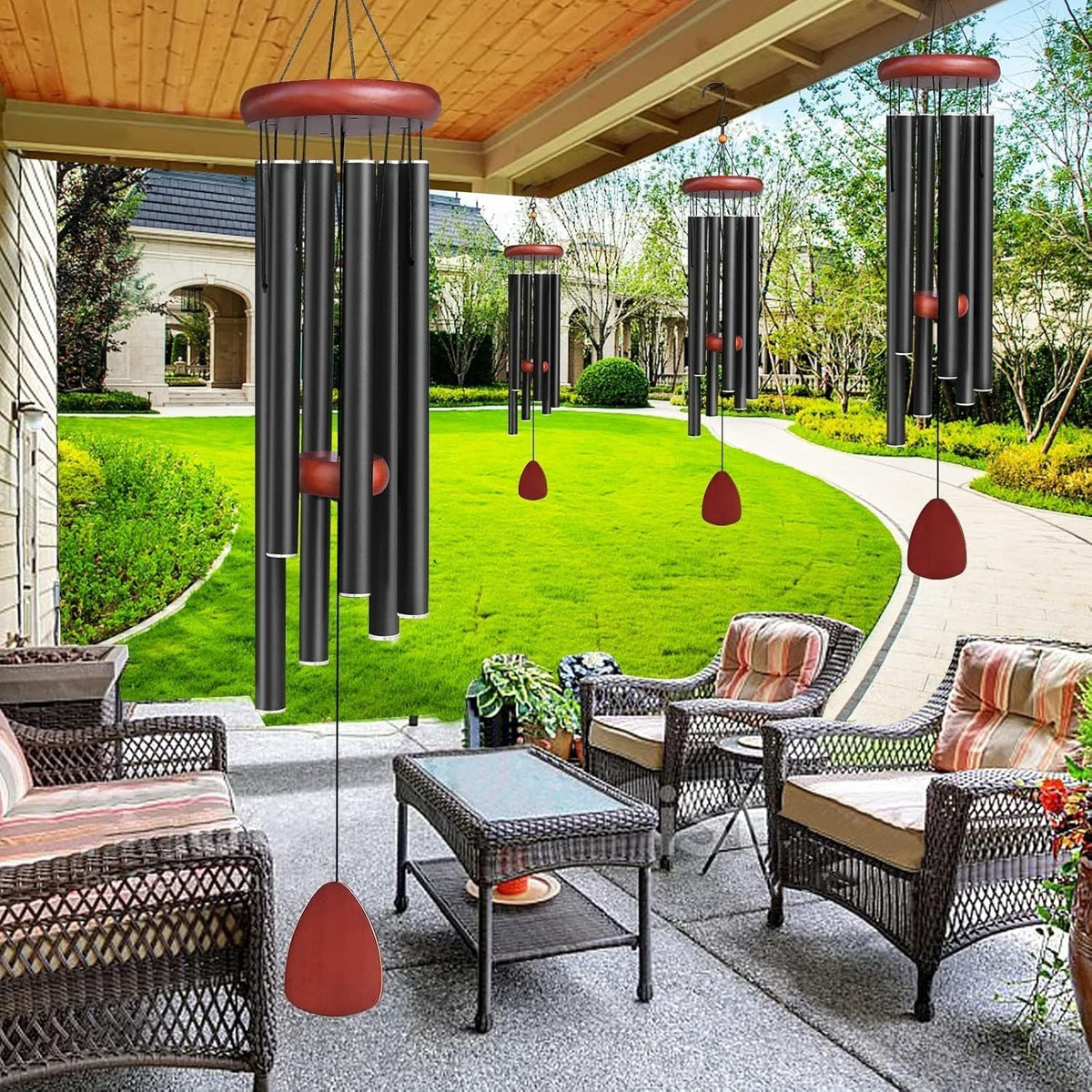Deep Tone Aluminum Outdoor Wind Chimes