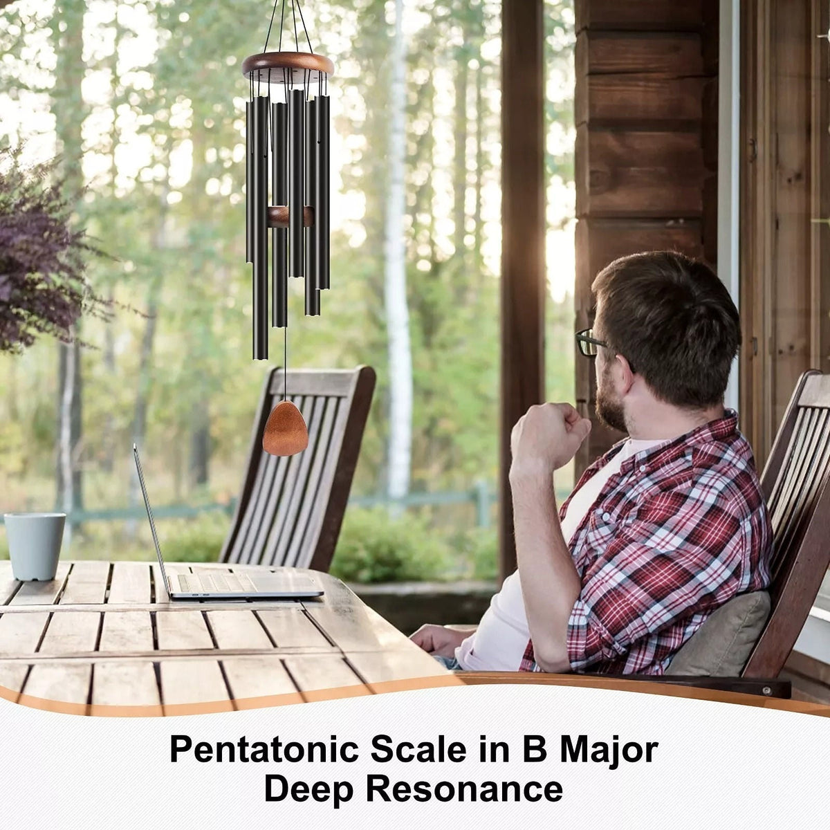 Deep Tone Aluminum Outdoor Wind Chimes