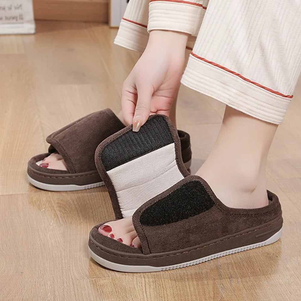 Women’s Extra Wide Adjustable Comfort Slippers