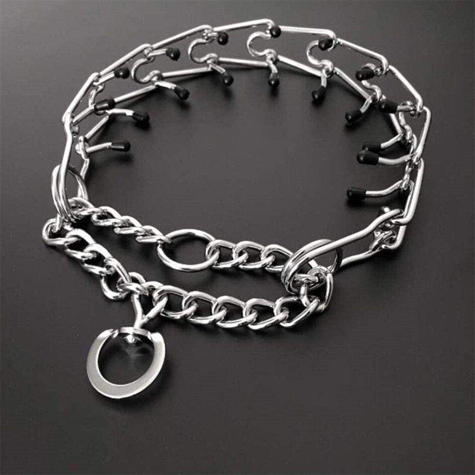 Adjustable Rubber-Tipped Dog Training Collar