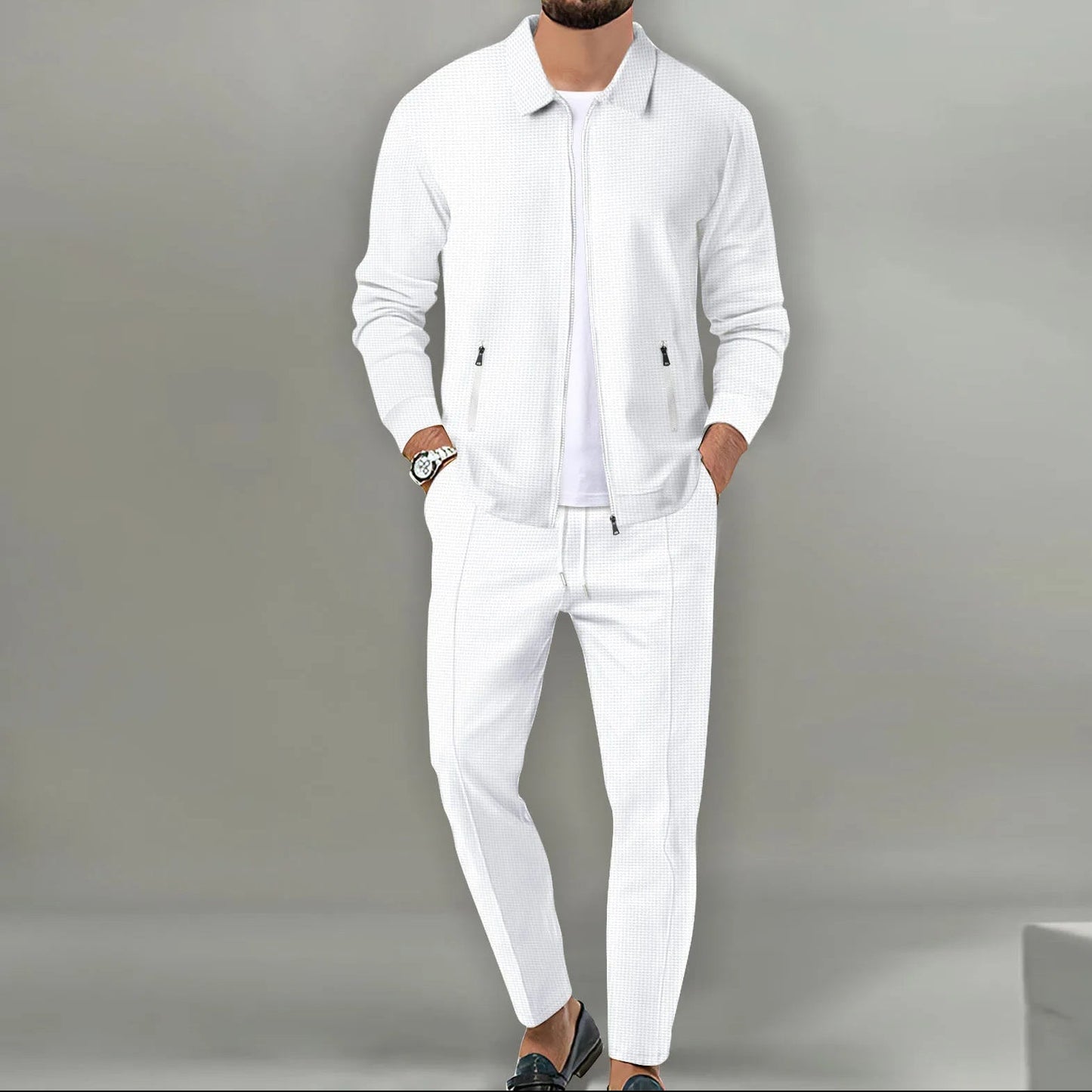 Men’s Linen Set – Summer Shirt & Pants Lightweight Outfit