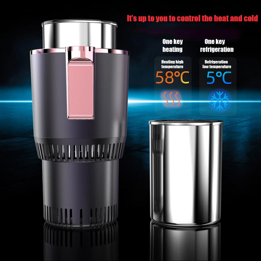 2-in-1 Car Cup Holder Warmer & Cooler – Smart Temperature Control