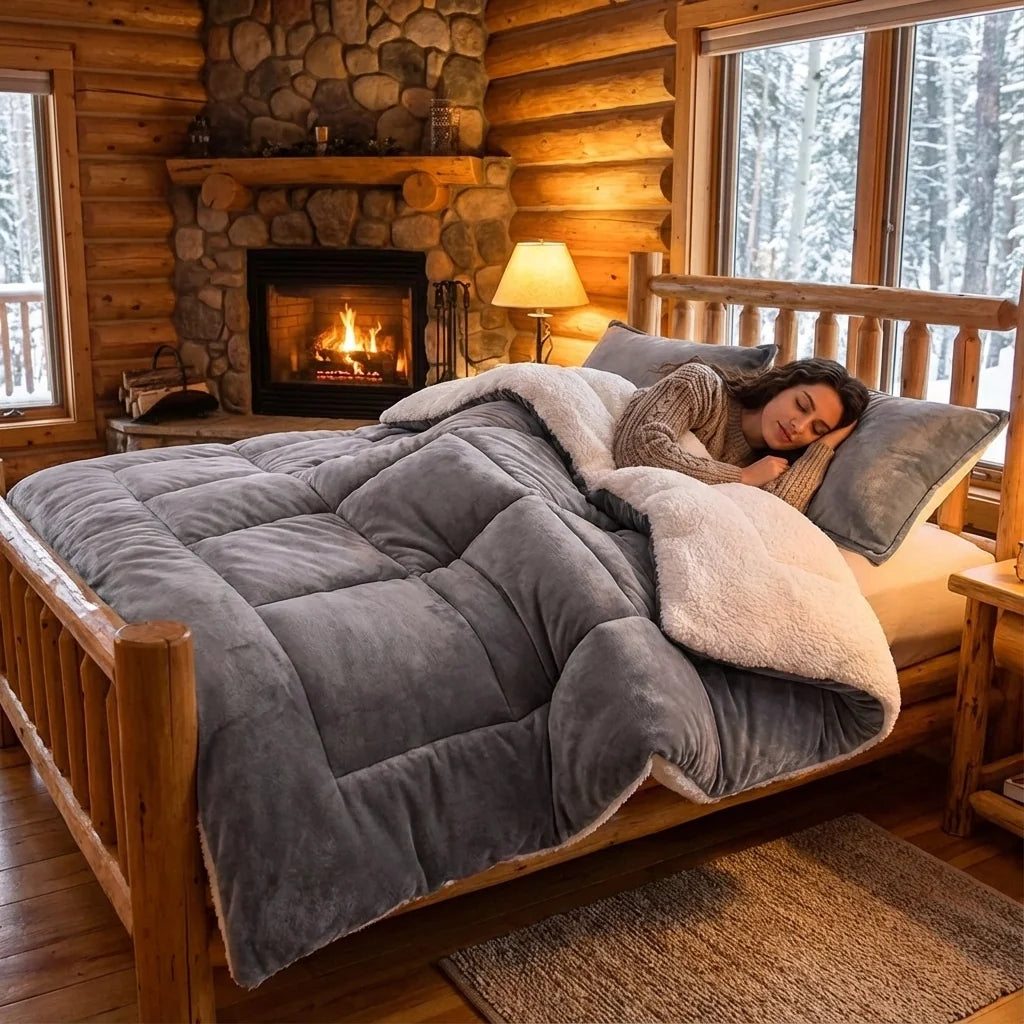 Thick Plush Weighted Winter Blanket