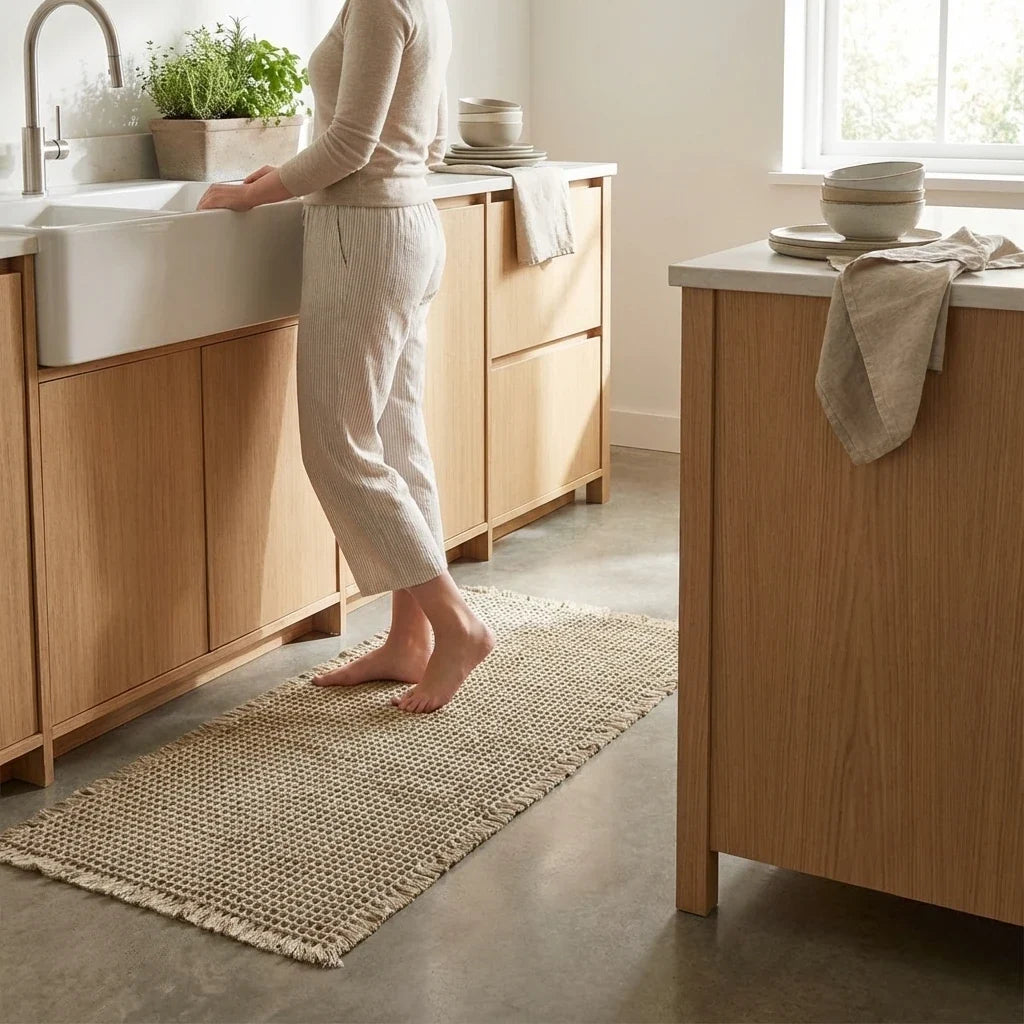 Quick-Dry Waffle Weave Bath Mat