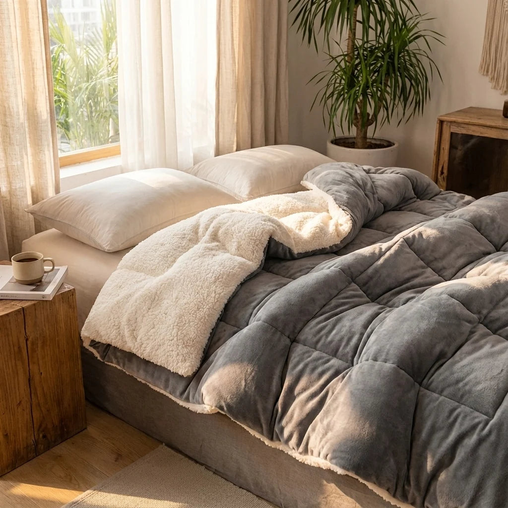 Thick Plush Weighted Winter Blanket
