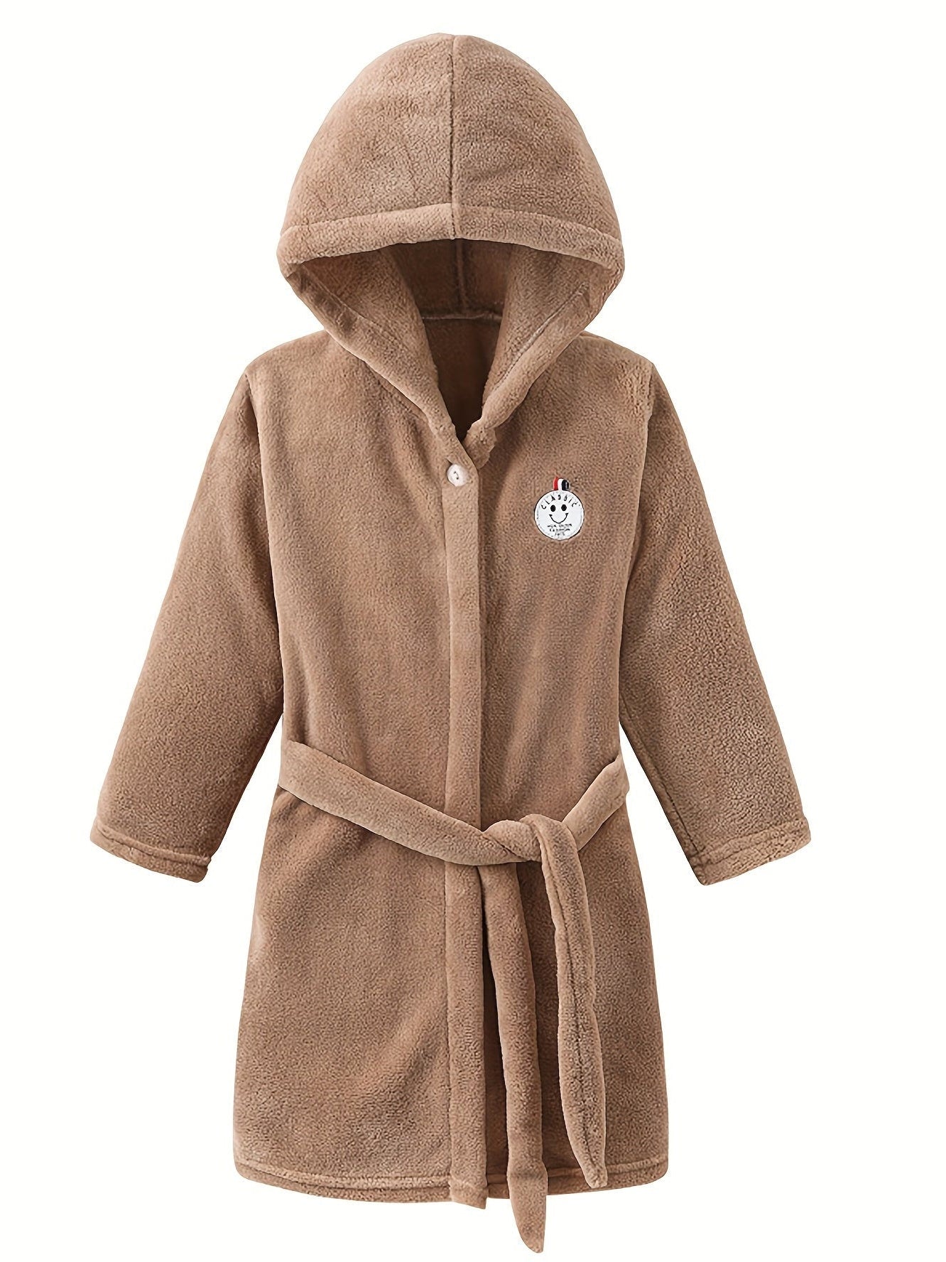 Kids Hooded Fleece Robe – Soft Warm Bathrobe for Boys & Girls