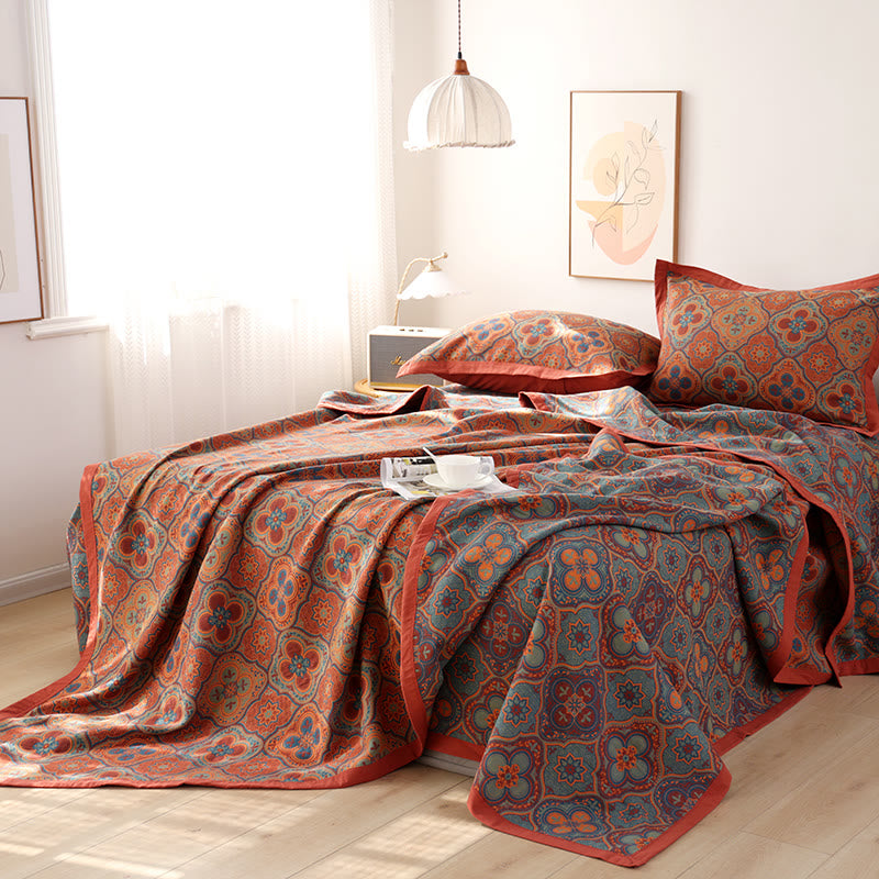 Reversible Cotton Floral Quilt