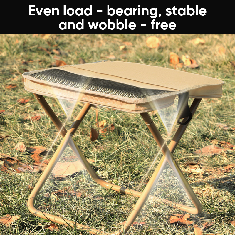 Foldable Camping Backpack Stool - Portable Heavy Duty Fishing Chair