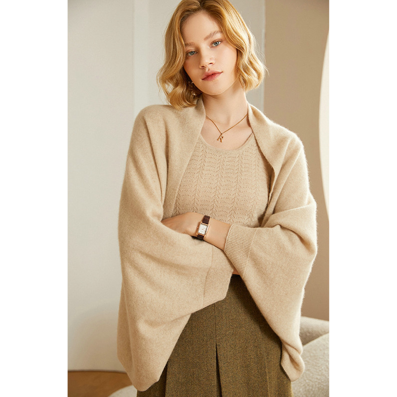 Women's Soft Knit Shawl Wrap – Elegant Layering