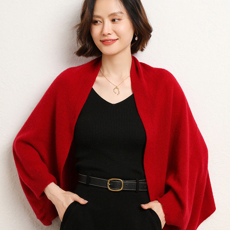 Women's Soft Knit Shawl Wrap – Elegant Layering