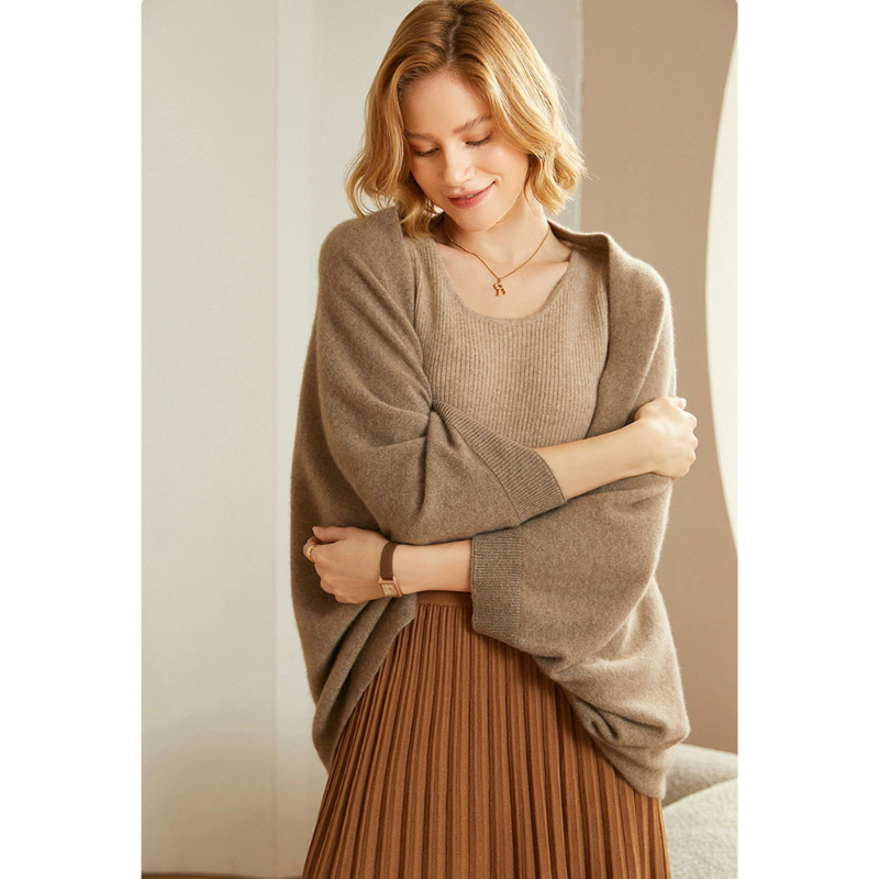 Women's Soft Knit Shawl Wrap – Elegant Layering