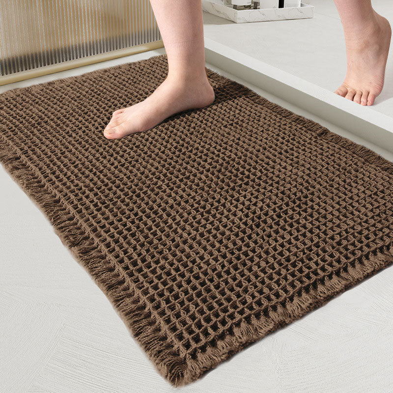 Quick-Dry Waffle Weave Bath Mat
