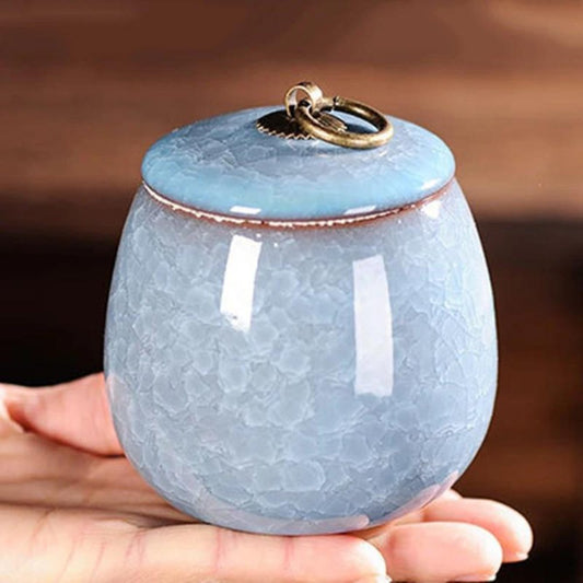 Pet Memorial Urn – Ceramic Keepsake with Secure Lid