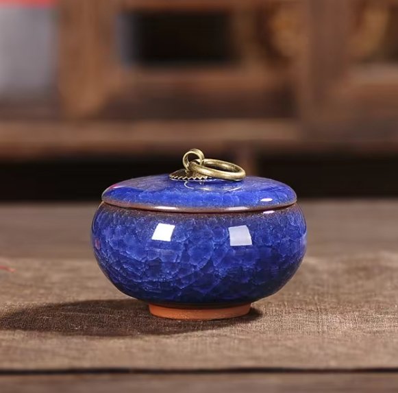 Pet Memorial Urn – Ceramic Keepsake with Secure Lid