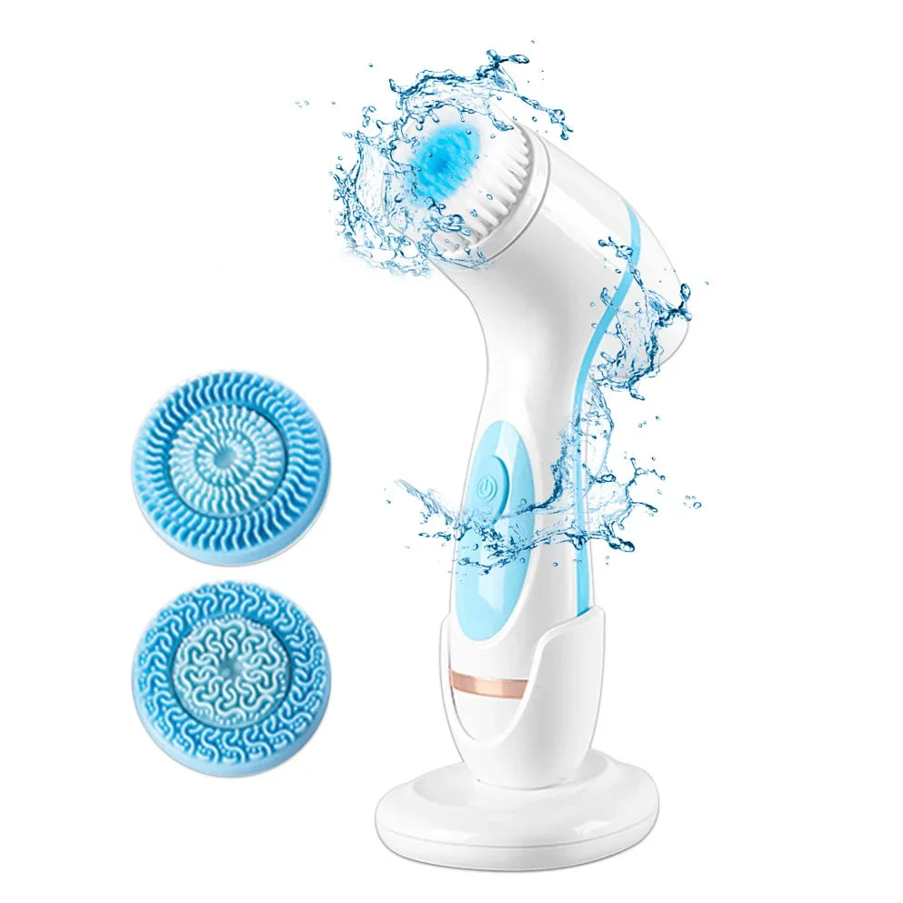 3-in-1 Sonic Facial Cleansing Brush – Waterproof Face Cleanser & Massager