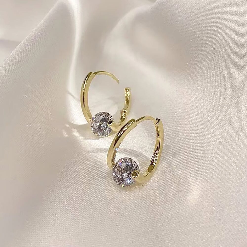 Geometric Germanium-Style Drop Earrings