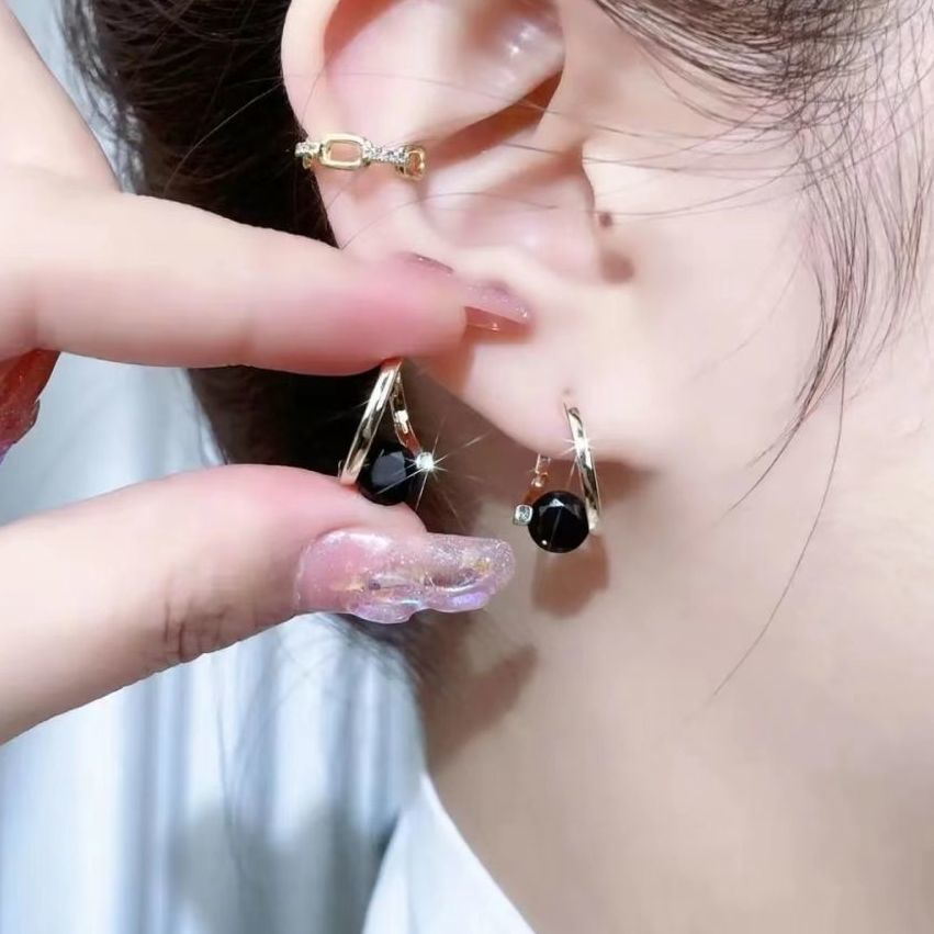 Geometric Germanium-Style Drop Earrings