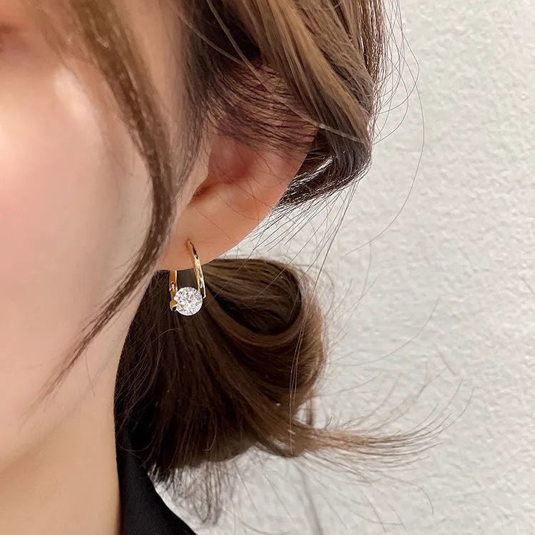 Geometric Germanium-Style Drop Earrings