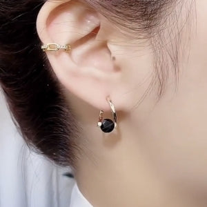 Geometric Germanium-Style Drop Earrings