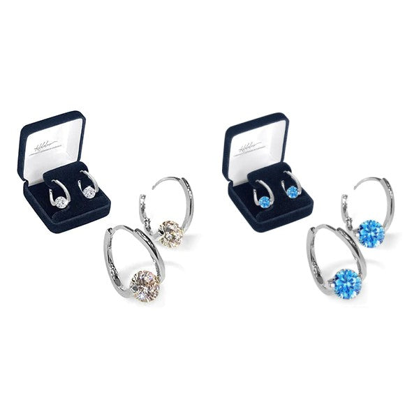 Geometric Germanium-Style Drop Earrings