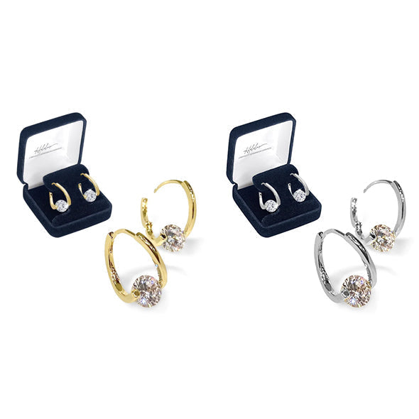 Geometric Germanium-Style Drop Earrings