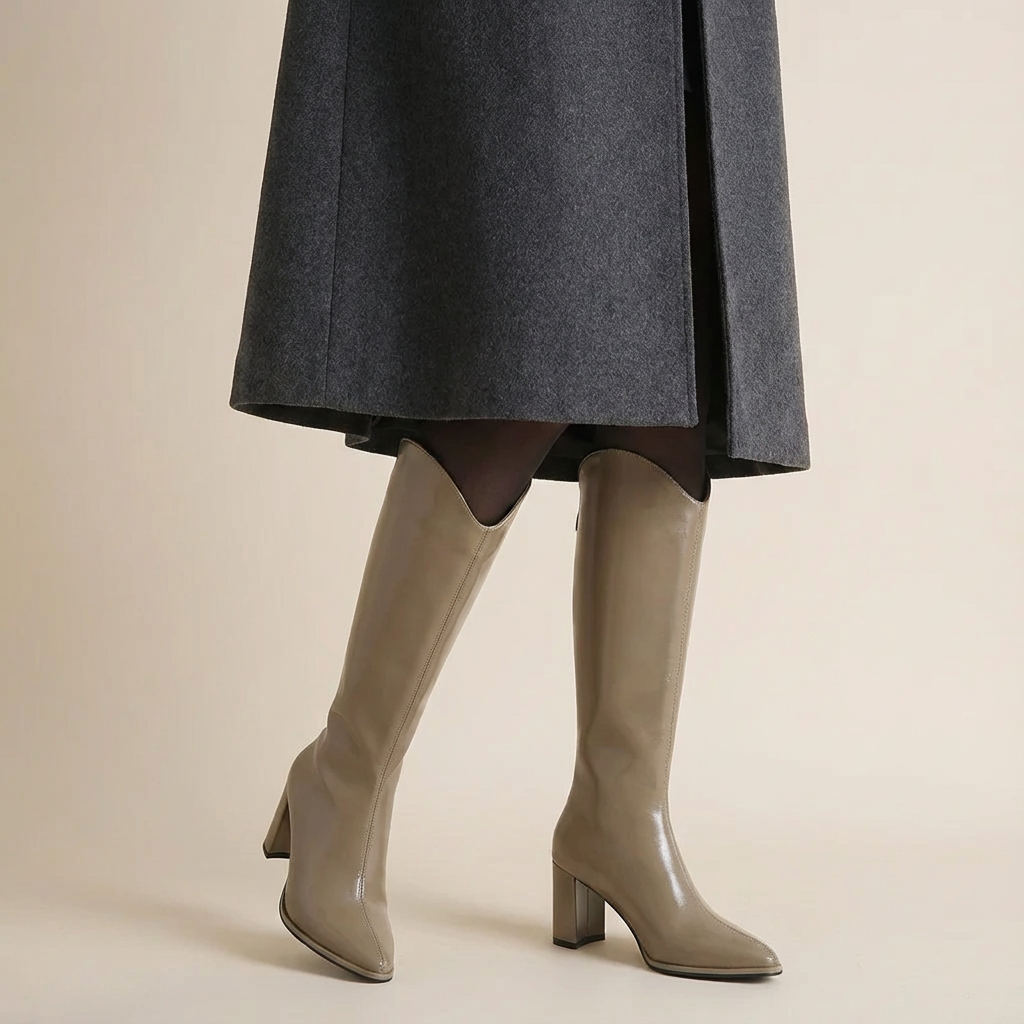 Women's Knee-High Boots - Elegant Tall Fashion Boots