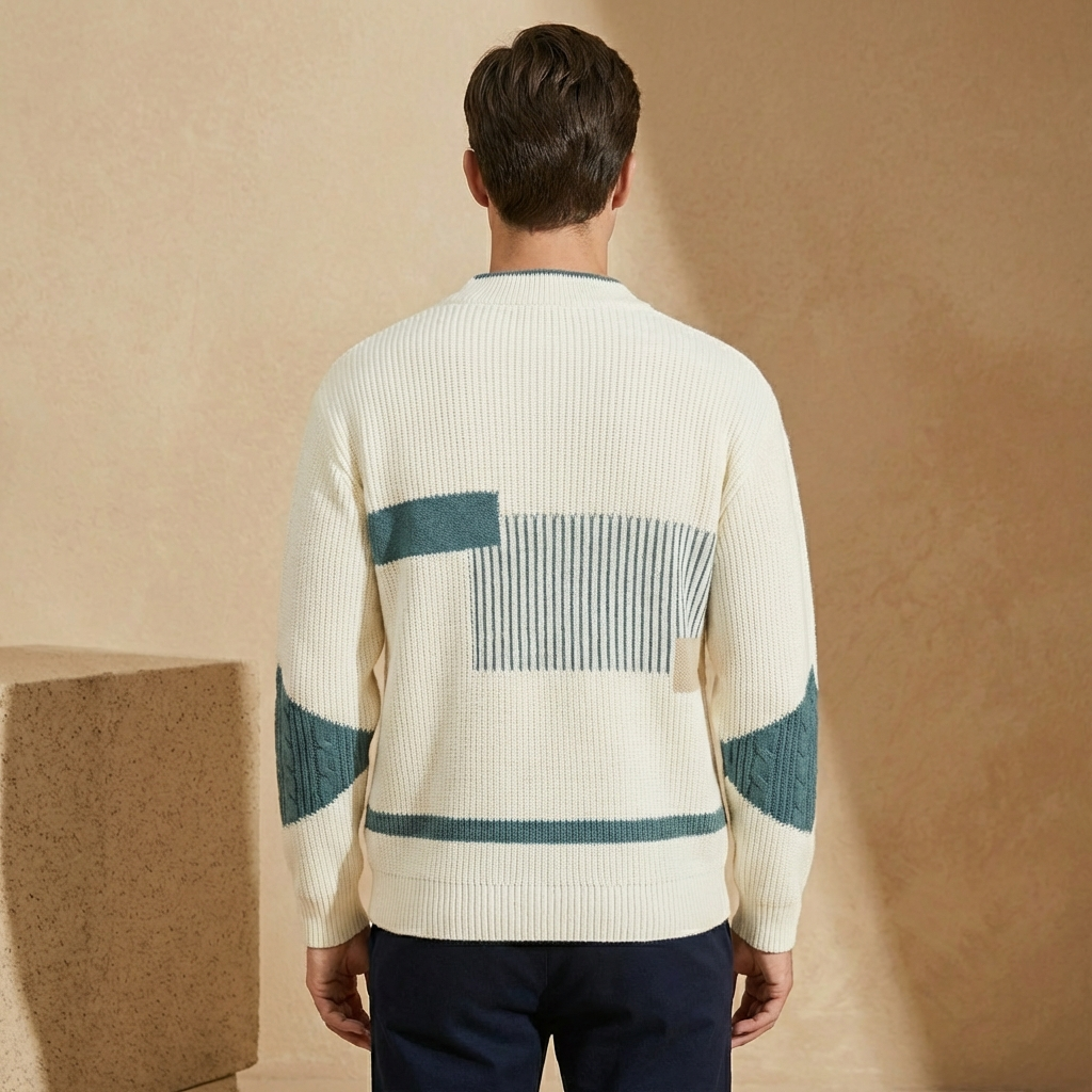 Lorenzo - Patchwork Knitted Pullover