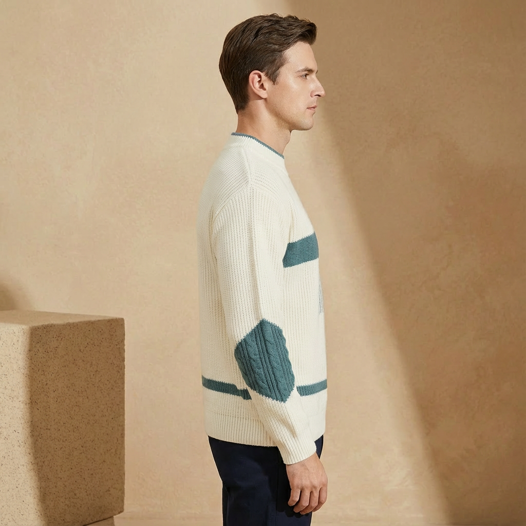 Lorenzo - Patchwork Knitted Pullover