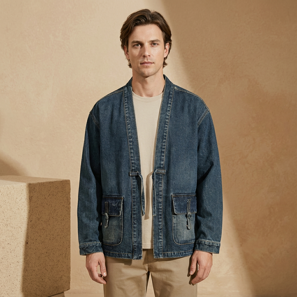 Matteo - Vintage Wash Denim Kimono