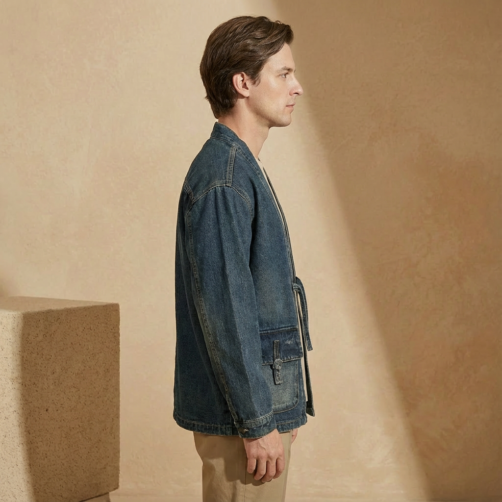 Matteo - Vintage Wash Denim Kimono