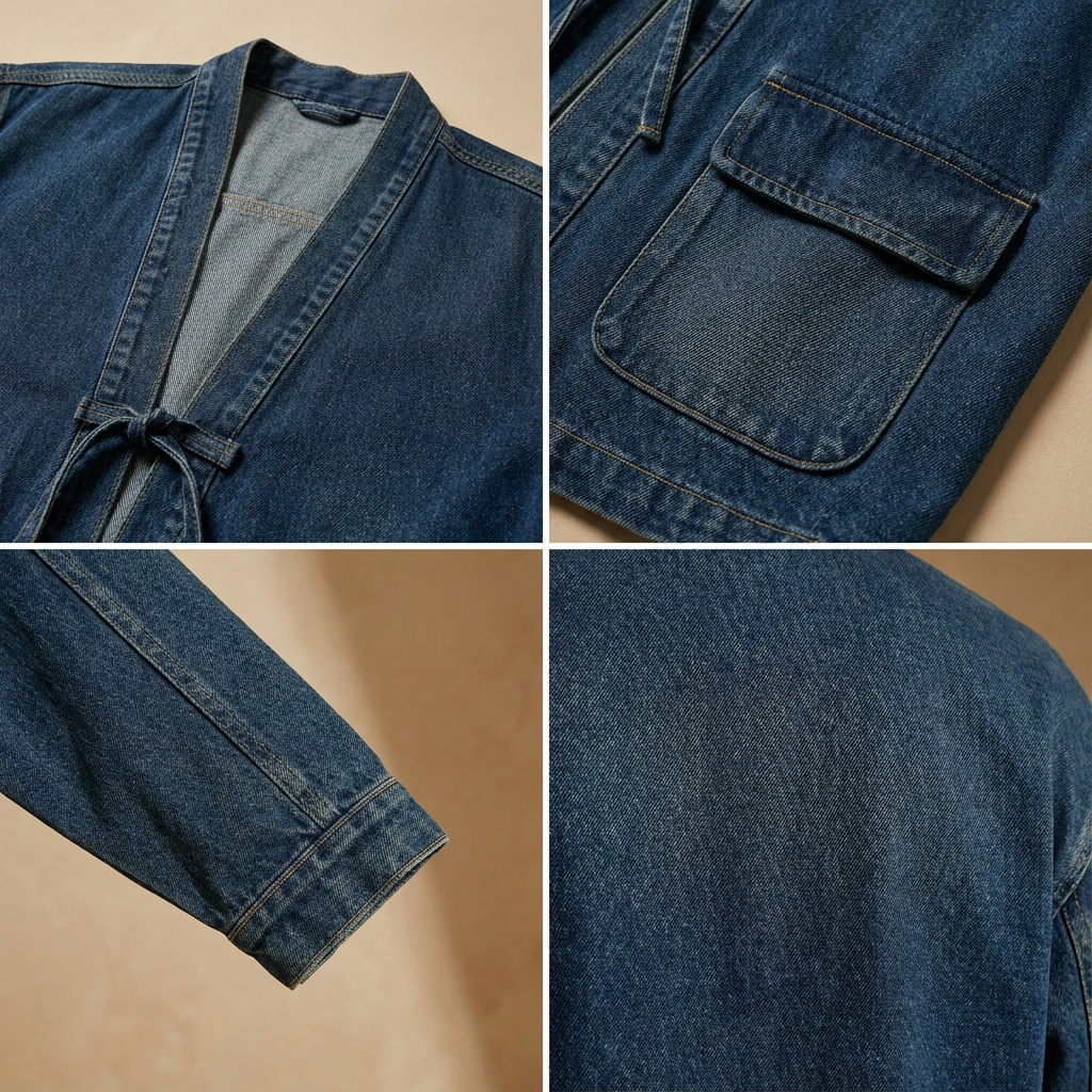 Matteo - Vintage Wash Denim Kimono