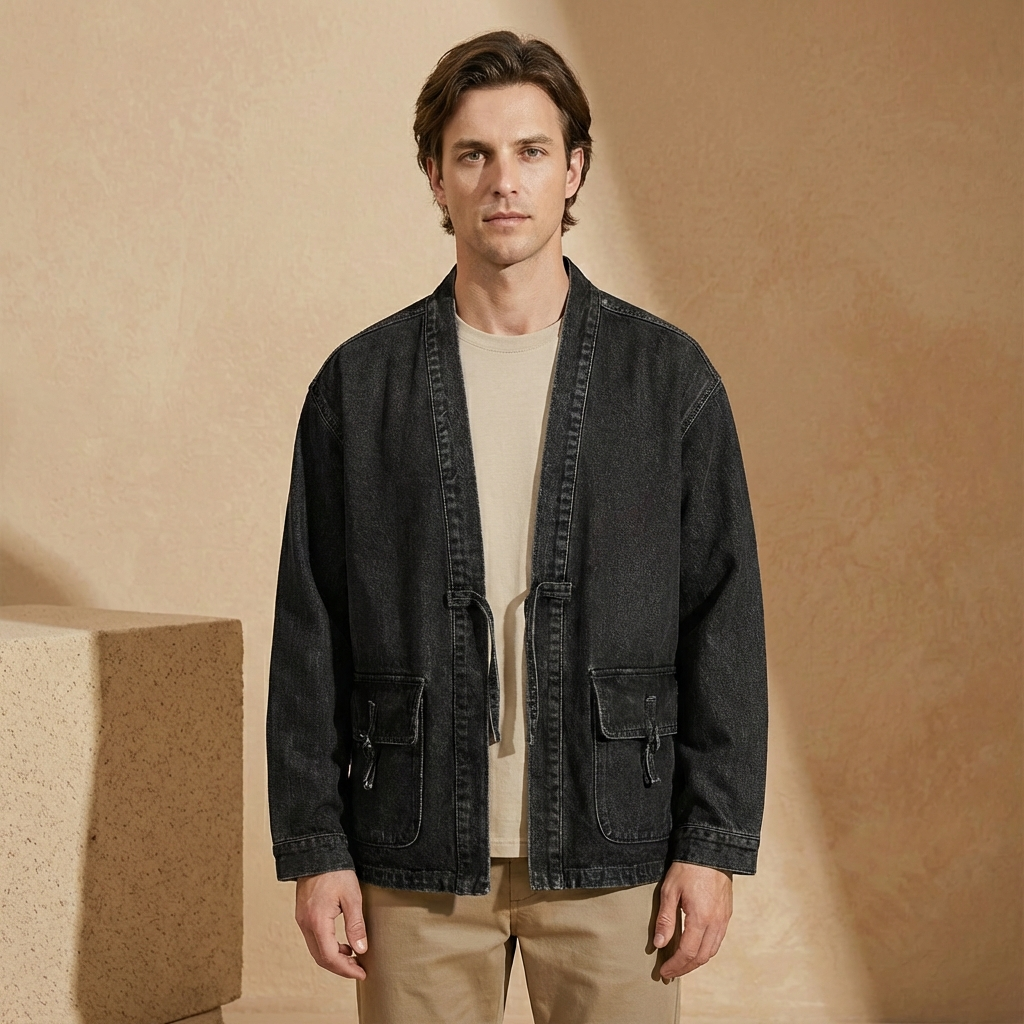 Matteo - Vintage Wash Denim Kimono