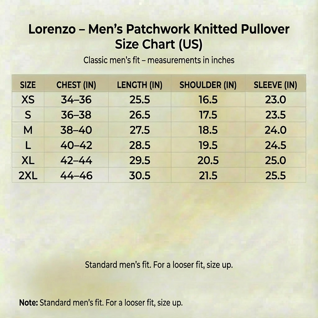 Lorenzo - Patchwork Knitted Pullover