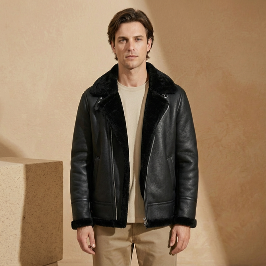 Rafael - Leather Aviator Jacket