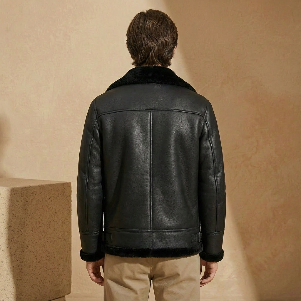 Rafael - Leather Aviator Jacket