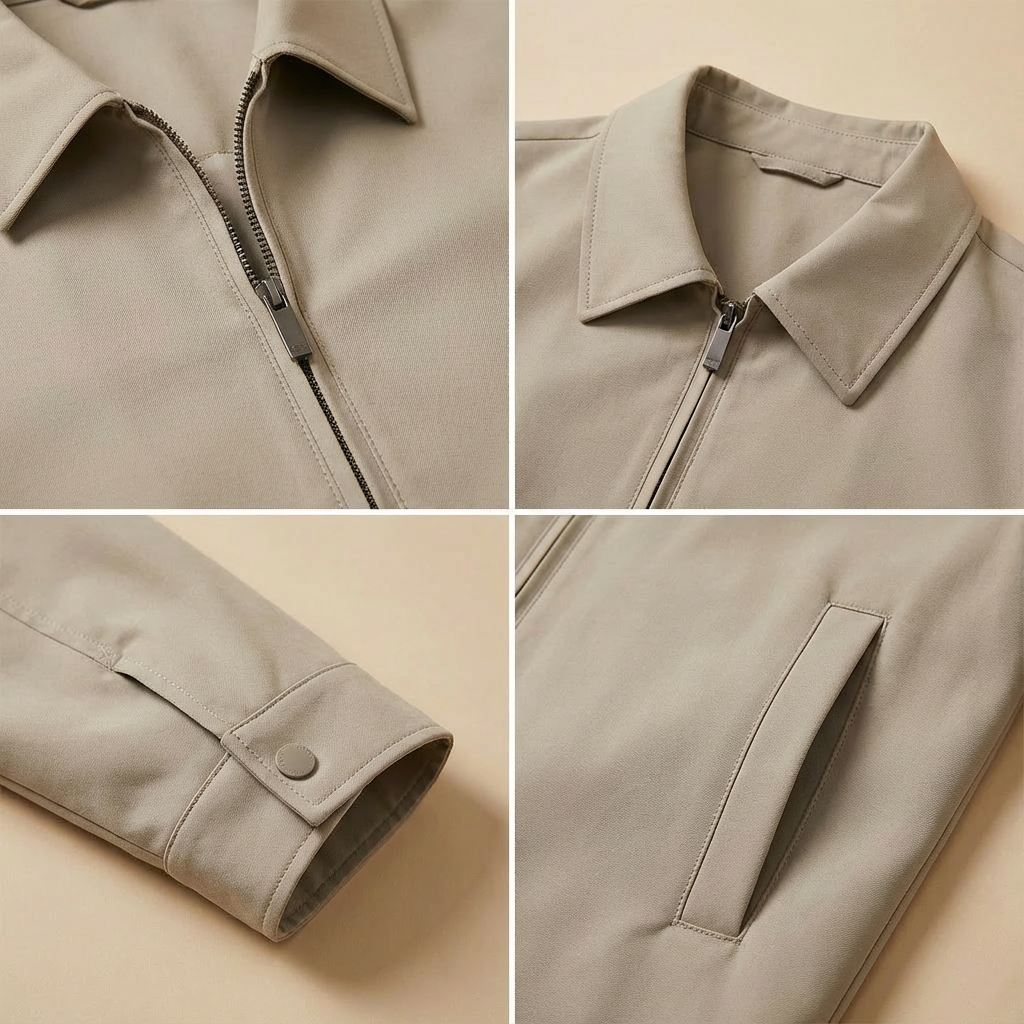 Milan - Zip-Front Tailored Wind Jacket